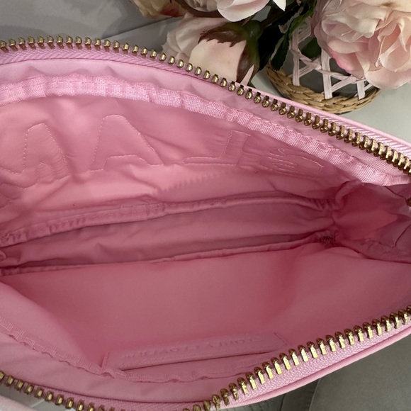 Stoney Clover Lane Small Flamingo Pouch with pearl letters ‘GLAM’ - Picture 5 of 5